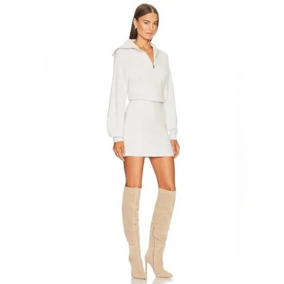 🩶 Steve Madden Rowena Dress – Heather Grey – Size M - Picture 3 of 14